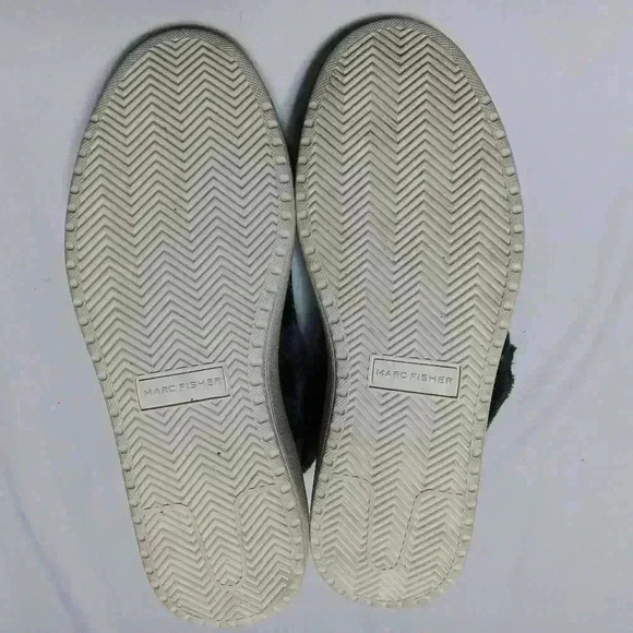 Mark Fisher Fellow faux fur checkered lace up High Cut Sneaker Ladies size 8.5 - Picture 10 of 10